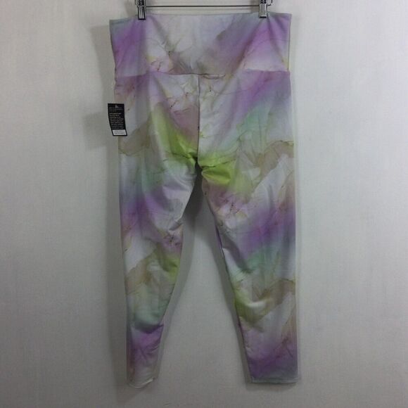 Onzie Womens White Journey Printed High-Rise Wide Waist Legging Pants Sz 1X NWT - Picture 4 of 10